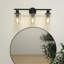Ashod 3-Light Dimmable Matte Black Vanity Light