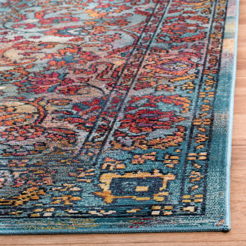 Crystal Performance Floral Rug, Runner 2'2" x 7'