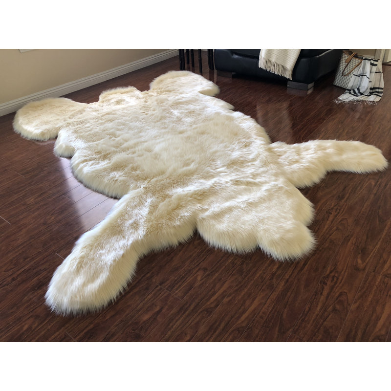 Tapis de zone crème foncé luxueux Waddington, Nouveauté 2 pi x 3 pi