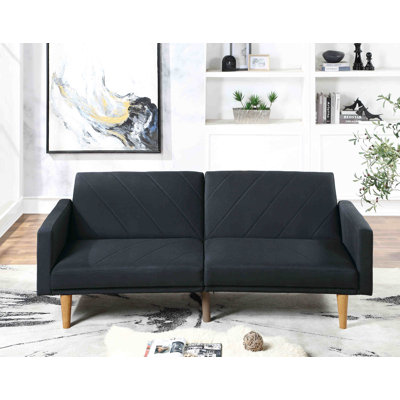 Chrisman Twin 80'' Upholstered Tight Back Convertible Sofa