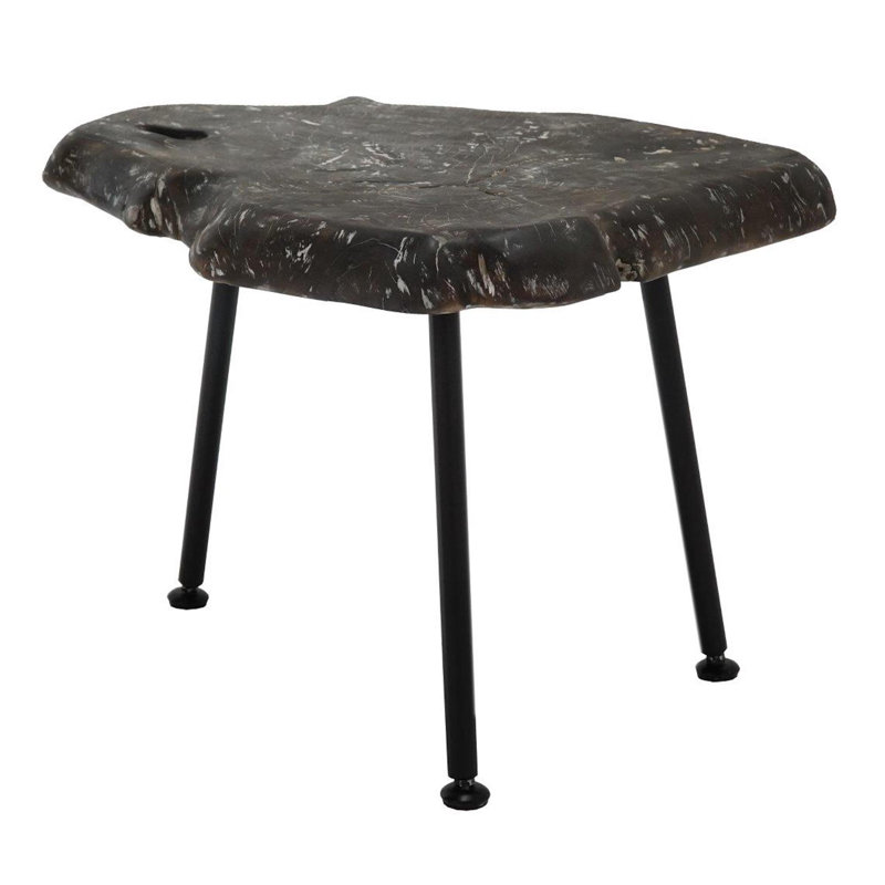 Charcoal Teak Side Table
