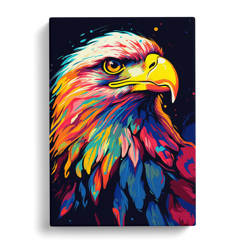 Eagle Pop Art - Wrapped Canvas, 60cm H x 40cm W x 3cm D