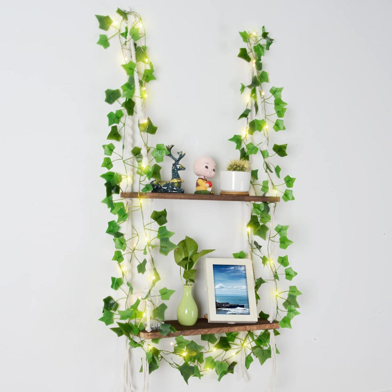 Tablette flottante en bois 2 pièces Wahkon