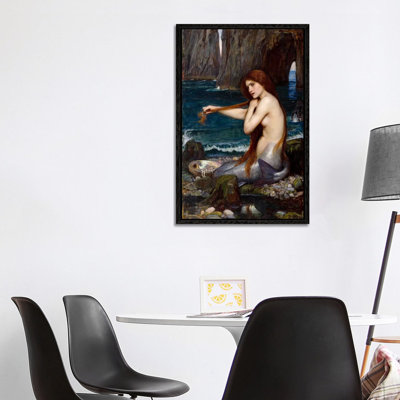 A Mermaid by John William Waterhouse - Print on Canvas