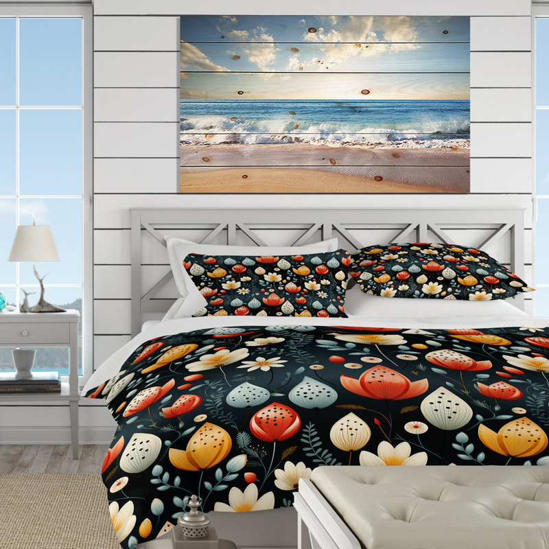 Ensemble de housse de couette Leonie, Housse de couette pour grand lit et 2 taies décor