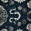 Nuit Arabe Wool Geometric Area Rug in Blue-153436875