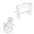 Dining Set Kitchen with 2 Chairs