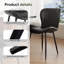 Chaise d'appoint rembourrée Modern (ensemble de 4)-171374285-171374321