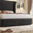 3-piece Bedroom Set, Upholstered Bed Frame With 55" Tall Headboard and 2 Nightstands with Drawers-1053194032-1053194033