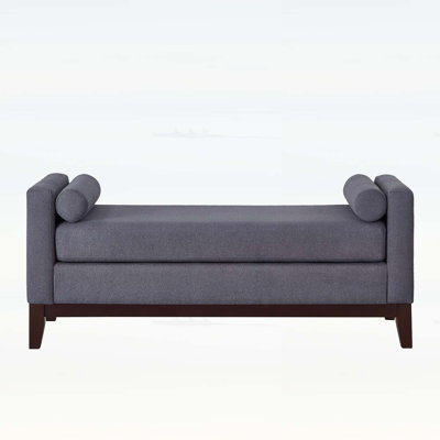 Elegant Upholstered Bench with 2 Pillows