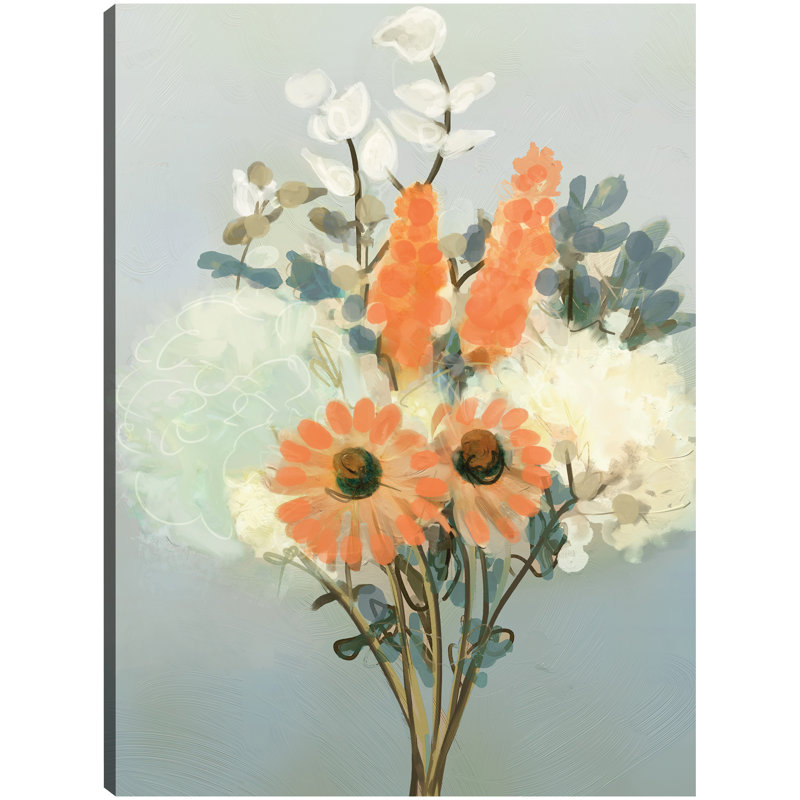 Painted Ladies I 14" x 11" Canvas Art Print