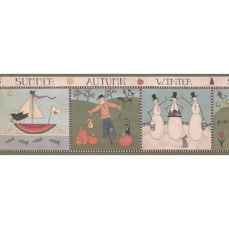 Bordure de papier peint L 15 pi x l 7 po 