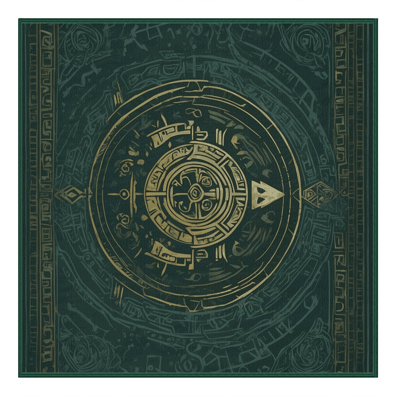 Silent Watcher Rug, Square 7'