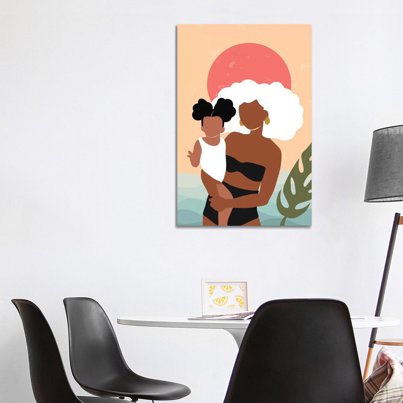 Juneteenth - impression d'art graphique, Pas de tapis, H 26 po x l 40 po x 1,5 po, Toile tendue