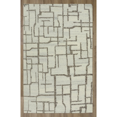 Hand-Tufted Wool/Tencel Area Rug