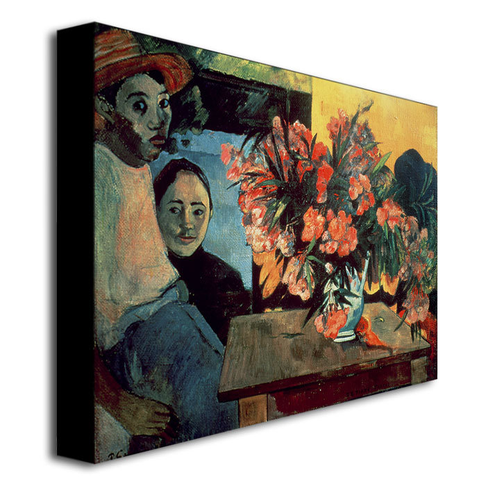 "te tiare farani, 1891" par paul gauguin, reproduction d’art sur toile, H 18 po x l 24 po x P 2 po
