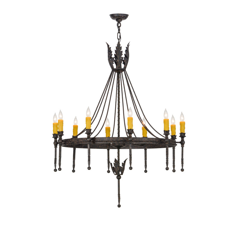 Alek 10 - Light Chandelier, 44" H x 36" W x 36" D
