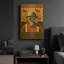 «Gas Mask» par LUXE, art mural en métal doré, 16 po x 24 po-133249595