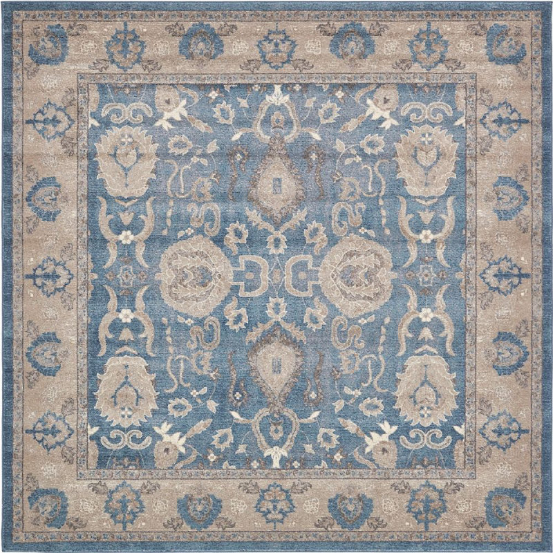 Linz Ikat Indoor Rug, Square 5'
