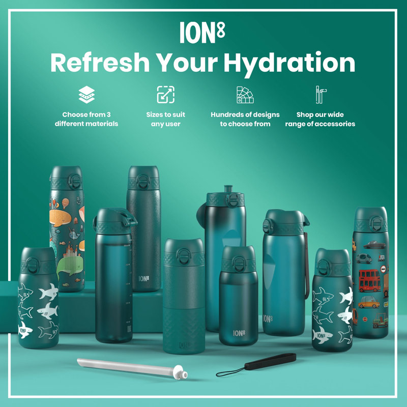 Ion8 Water Bottle, Sharks