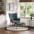 Velvet Armchair with Ottoman-382774843