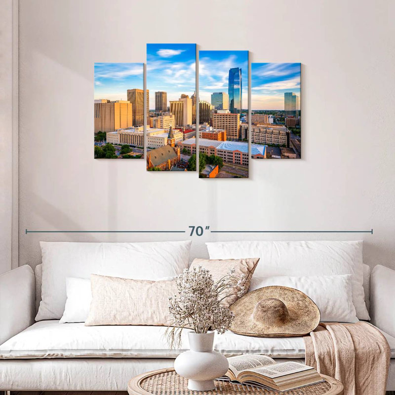 Paysage urbain urbain de Sirci, Oklahoma, H 27 po x l 43 po