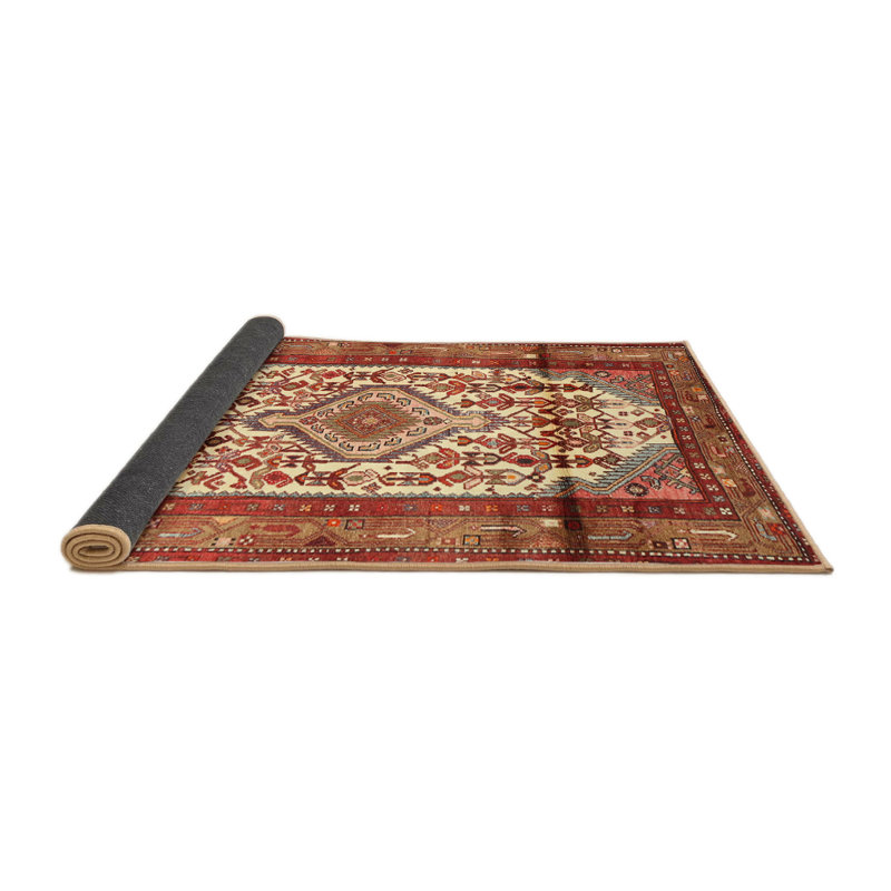 Tapis rouge à motif sud-ouest, Rond 6 pi