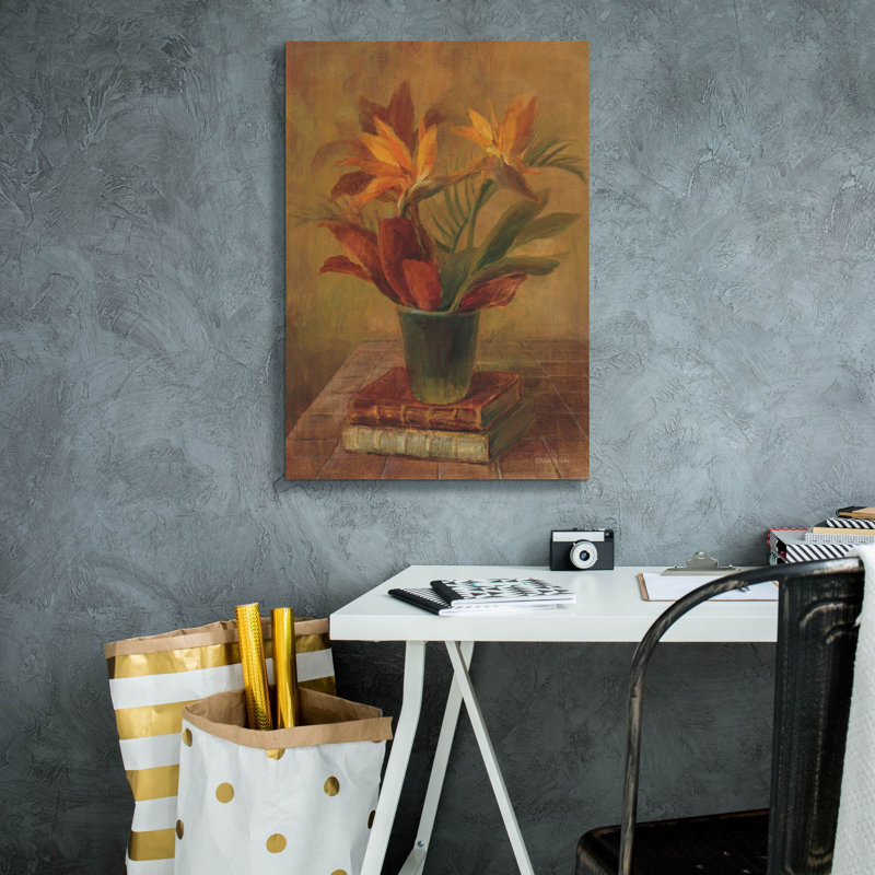 «Tropical Bouquet 2» par Danhui Nai, art mural sur toile, H 26 po x l 18 po