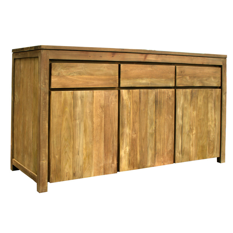 Buffet 3 portes en teck recyclé Leisa