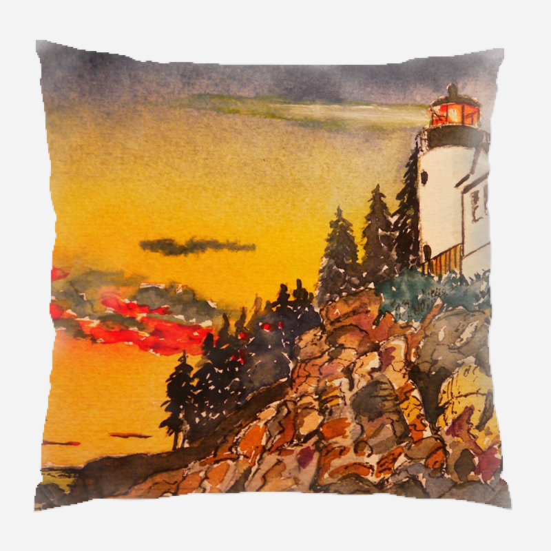 Coussin watercolour Permenter, Microsuède, Intérieur
