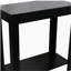 Grande table de bout en bois 24 po avec finition noire-129106038
