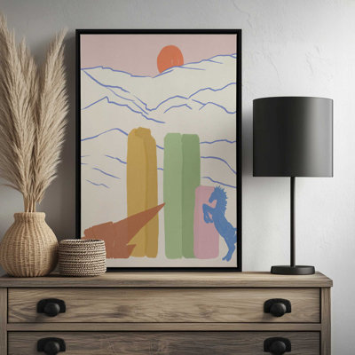 «Denver Landmark Skyline» par Deny Designs, reproduction d'art