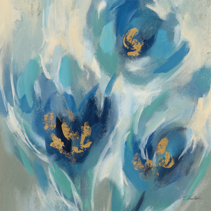 Fairy Tale Floral I - Wrapped Canvas Print, 122cm H x 122cm W