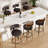 Chic Swivel Leather Upholstered Bar Stool For Ultimate Comfort And Style-1123261744