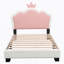 Lit plateforme tapissier avec tête de lit et pied de lit Princess