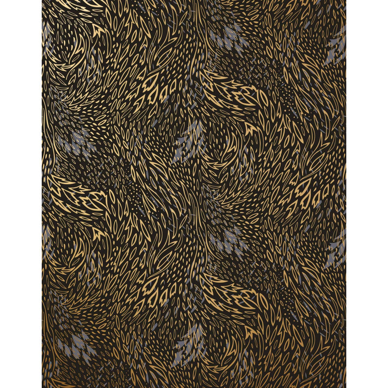 Forest Floor Wallpaper | Ebony / Traditional / Roll - 27" x 30', Ebony