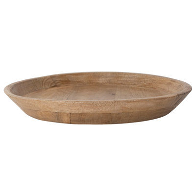 Round Mango Wood Serving And Display Tray