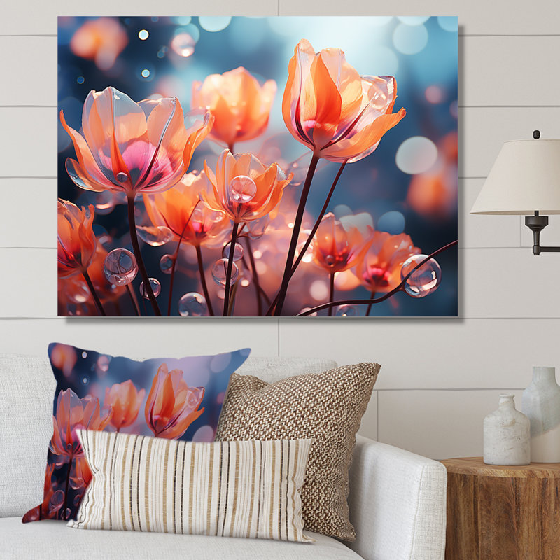 «Beautiful Beautiful Tulip Flowers I», reproduction sur toile, Toile tendue, H 24 po x l 32 po x P 1 po