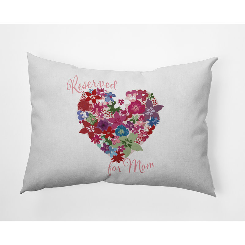 Reversible Throw Pillow, Pink/Orange/Yellow Floral