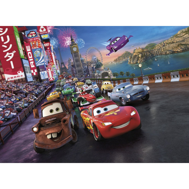 Boys Bedroom Cars 184cm x 254cm Matte Wall Mural