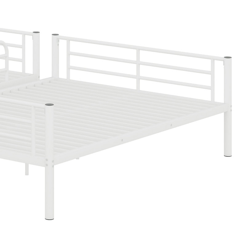 Montville Kids Bunk Bed, White, Full XL Over Queen