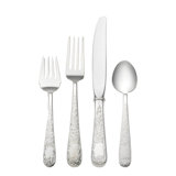 Sterling Silver Old Maryland Engraved 4 Piece Flatware Set, Service for 1