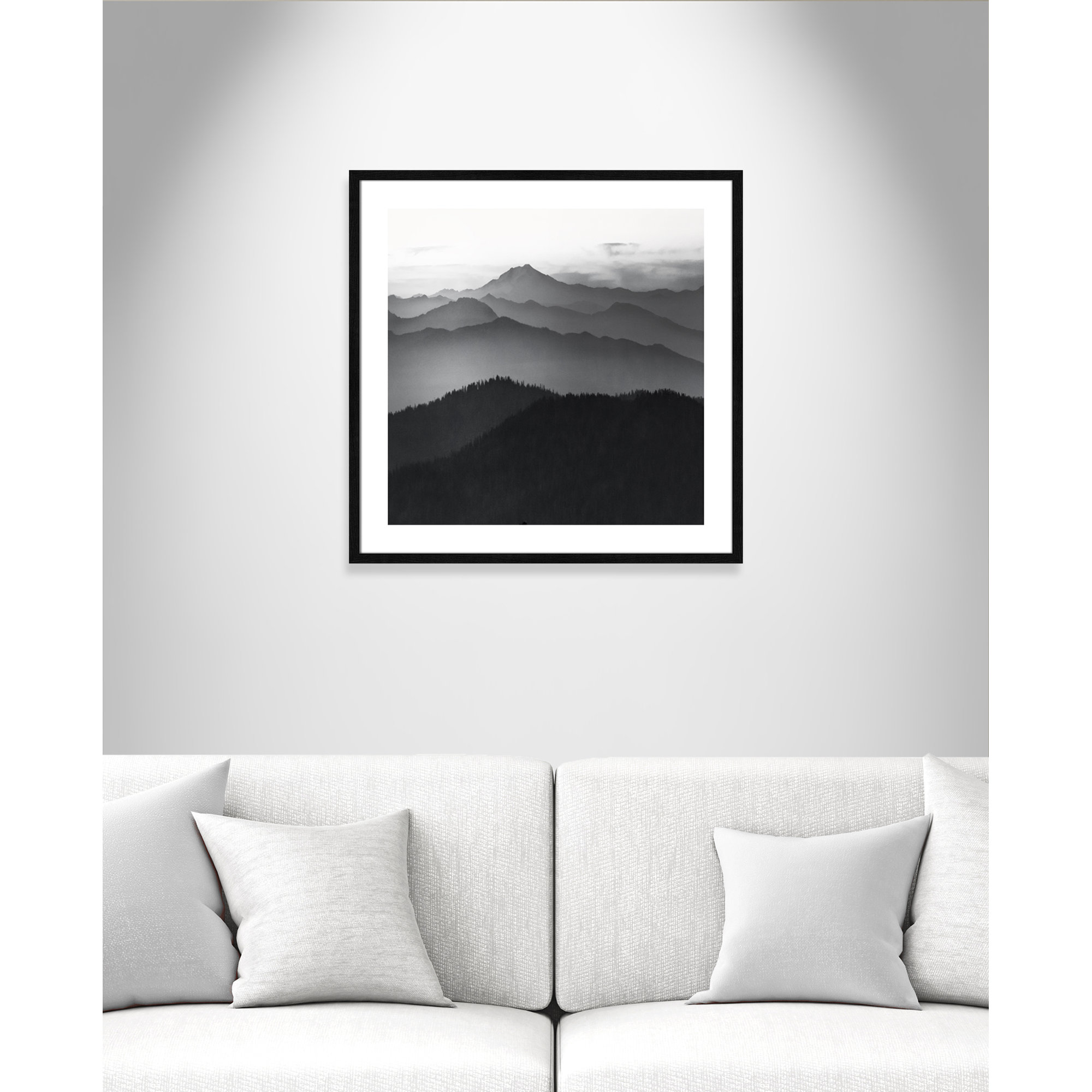 Cascades by Danita Delimont, 27.5" H x 27.5" W x 0.75" D, Black Framed