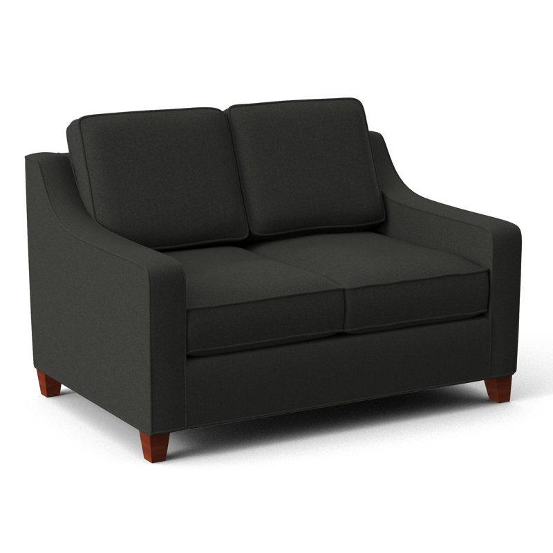 Clark 54" Square Arm Sofa Bed, BM Cherry, Dorset Charcoal