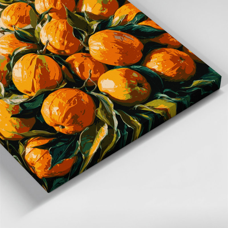 Art mural sur toile brun Fruit Marula, H 32 po x l 32 po
