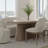 Oval Dining Table in Cocoa Finish(Only Table)