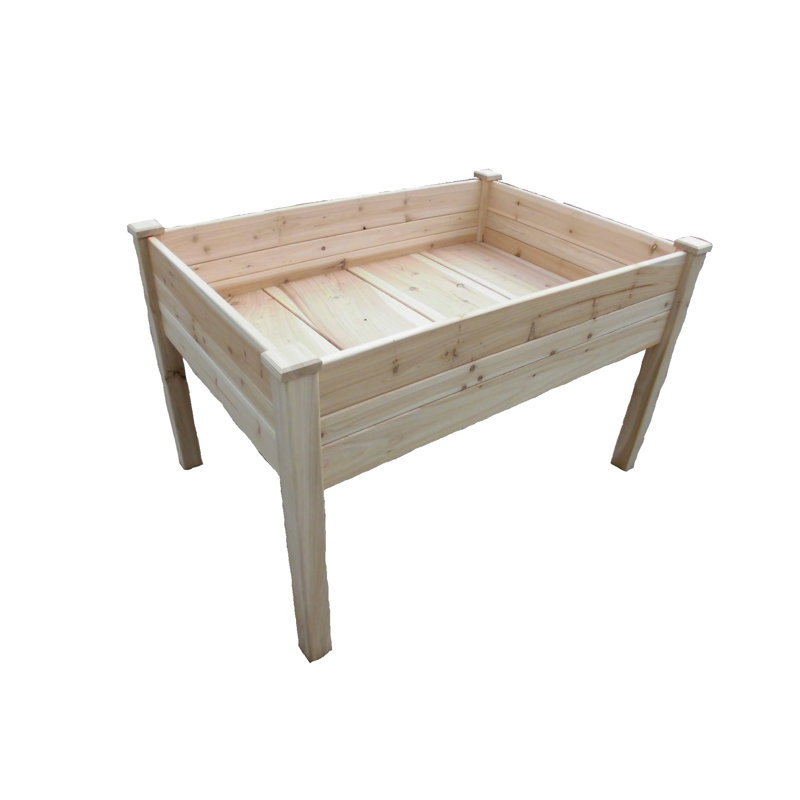 Pot à fleurs surélevé en bois Konkol