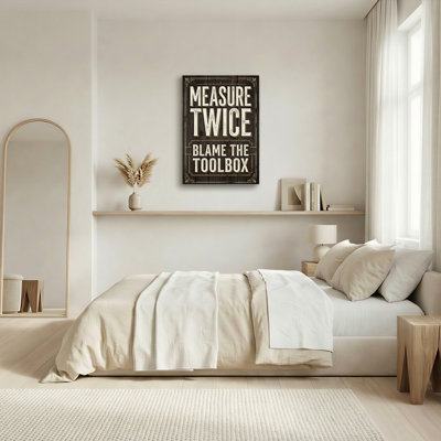 «Gallery Wrap», art mural sur toile pour le salon, la chambre à coucher, le bureau ou le vestibule - décoration murale décorative avec mesure deux fois plus que la boîte à outils