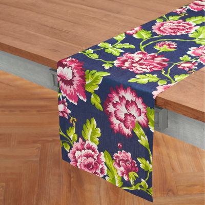Spring Floral - 100% Pure Linen Table Runner
