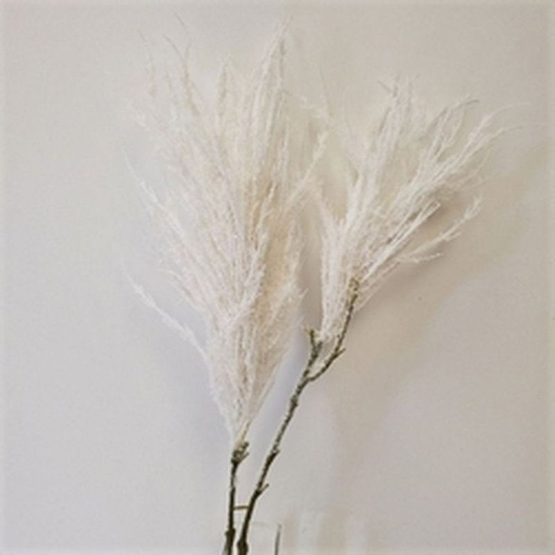39'' Faux Reed Grass, White